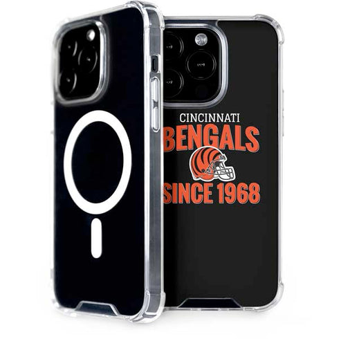 NFL Cincinnati Bengals Helmet iPhone 15 Pro MagSafe Case